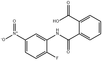 2-({2-fluoro-5-nitroanilino}carbonyl)benzoic acid 结构式