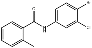 N-(4-bromo-3-chlorophenyl)-2-methylbenzamide 结构式