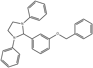 benzyl 3-(1,3-diphenyl-2-imidazolidinyl)phenyl ether 结构式
