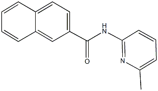 N-(6-methyl-2-pyridinyl)-2-naphthamide 结构式