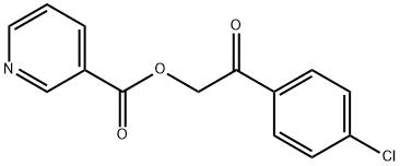 2-(4-chlorophenyl)-2-oxoethyl nicotinate 结构式