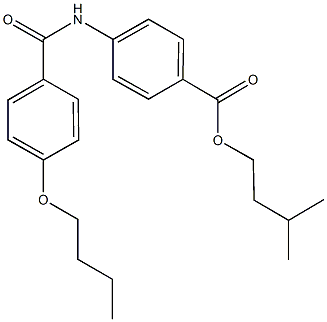 isopentyl 4-[(4-butoxybenzoyl)amino]benzoate 结构式