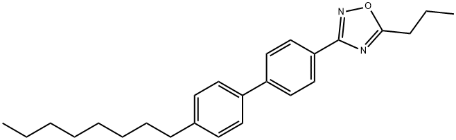 3-(4'-octyl[1,1'-biphenyl]-4-yl)-5-propyl-1,2,4-oxadiazole 结构式