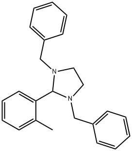 1,3-dibenzyl-2-(2-methylphenyl)imidazolidine 结构式