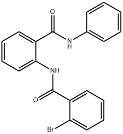 2-[(2-bromobenzoyl)amino]-N-phenylbenzamide 结构式