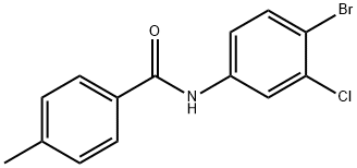 N-(4-bromo-3-chlorophenyl)-4-methylbenzamide 结构式