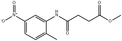 methyl 4-{5-nitro-2-methylanilino}-4-oxobutanoate 结构式