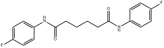 N~1~,N~6~-bis(4-fluorophenyl)hexanediamide 结构式