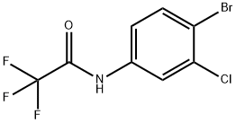 N-(4-bromo-3-chlorophenyl)-2,2,2-trifluoroacetamide 结构式