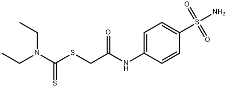 2-[4-(aminosulfonyl)anilino]-2-oxoethyl diethyldithiocarbamate 结构式