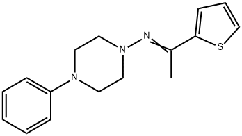 N-(4-phenyl-1-piperazinyl)-N-[1-(2-thienyl)ethylidene]amine 结构式