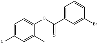 4-chloro-2-methylphenyl 3-bromobenzoate 结构式