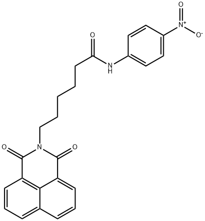 6-(1,3-dioxo-1H-benzo[de]isoquinolin-2(3H)-yl)-N-{4-nitrophenyl}hexanamide 结构式