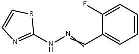 2-fluorobenzaldehyde 1,3-thiazol-2-ylhydrazone 结构式
