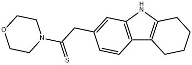 7-[2-(4-morpholinyl)-2-thioxoethyl]-2,3,4,9-tetrahydro-1H-carbazole 结构式