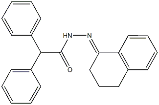 N'-(3,4-dihydro-1(2H)-naphthalenylidene)-2,2-diphenylacetohydrazide 结构式