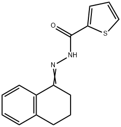 N'-(3,4-dihydro-1(2H)-naphthalenylidene)-2-thiophenecarbohydrazide 结构式