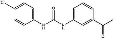 N-(3-acetylphenyl)-N'-(4-chlorophenyl)urea 结构式