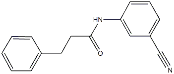 N-(3-cyanophenyl)-3-phenylpropanamide 结构式