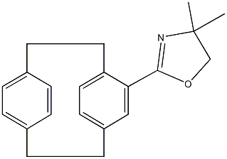 4,4-dimethyl-2-tricyclo[8.2.2.2~4,7~]hexadeca-1(12),4,6,10,13,15-hexaen-5-yl-4,5-dihydro-1,3-oxazole 结构式