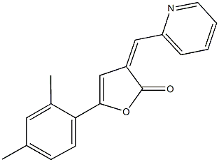 5-(2,4-dimethylphenyl)-3-(2-pyridinylmethylene)-2(3H)-furanone 结构式