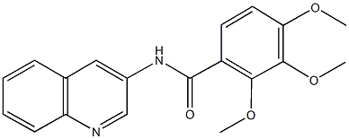 2,3,4-trimethoxy-N-(3-quinolinyl)benzamide 结构式
