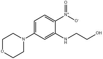 2-{2-nitro-5-morpholin-4-ylanilino}ethanol 结构式