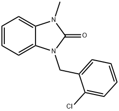 1-(2-chlorobenzyl)-3-methyl-1,3-dihydro-2H-benzimidazol-2-one 结构式