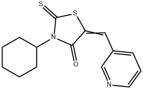 3-cyclohexyl-5-(3-pyridinylmethylene)-2-thioxo-1,3-thiazolidin-4-one 结构式