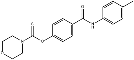 O-[4-(4-toluidinocarbonyl)phenyl] 4-morpholinecarbothioate 结构式