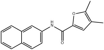 4,5-dimethyl-N-(2-naphthyl)-2-furamide 结构式