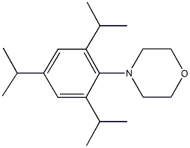 4-(2,4,6-triisopropylphenyl)morpholine 结构式
