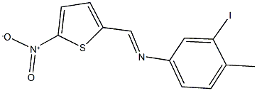 3-iodo-4-methyl-N-[(5-nitro-2-thienyl)methylene]aniline 结构式