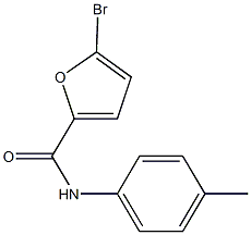 5-bromo-N-(4-methylphenyl)-2-furamide 结构式