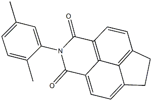 2-(2,5-dimethylphenyl)-6,7-dihydro-1H-indeno[6,7,1-def]isoquinoline-1,3(2H)-dione 结构式