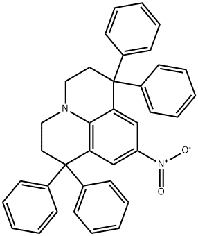 9-nitro-1,1,7,7-tetraphenyl-2,3,6,7-tetrahydro-1H,5H-pyrido[3,2,1-ij]quinoline 结构式