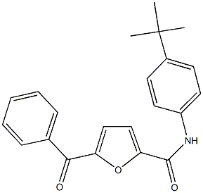 5-benzoyl-N-(4-tert-butylphenyl)-2-furamide 结构式