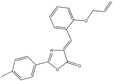 4-[2-(allyloxy)benzylidene]-2-(4-methylphenyl)-1,3-oxazol-5(4H)-one 结构式