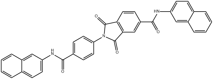 N-(2-naphthyl)-2-{4-[(2-naphthylamino)carbonyl]phenyl}-1,3-dioxo-5-isoindolinecarboxamide 结构式