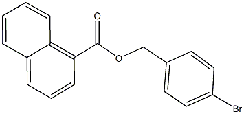 4-bromobenzyl 1-naphthoate 结构式