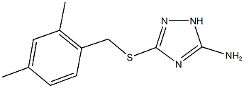 3-[(2,4-dimethylbenzyl)sulfanyl]-1H-1,2,4-triazol-5-amine 结构式