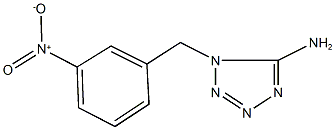 5-amino-1-{3-nitrobenzyl}-1H-tetraazole 结构式