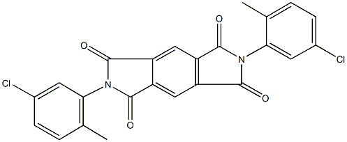 2,6-bis(5-chloro-2-methylphenyl)pyrrolo[3,4-f]isoindole-1,3,5,7(2H,6H)-tetrone 结构式