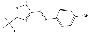 4-{[3-(trifluoromethyl)-1H-1,2,4-triazol-5-yl]diazenyl}phenol 结构式