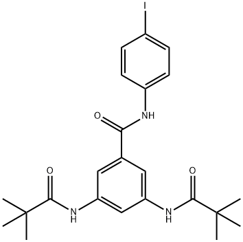 3,5-bis[(2,2-dimethylpropanoyl)amino]-N-(4-iodophenyl)benzamide 结构式