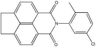 2-(5-chloro-2-methylphenyl)-6,7-dihydro-1H-indeno[6,7,1-def]isoquinoline-1,3(2H)-dione 结构式