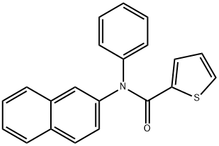 N-(2-naphthyl)-N-phenyl-2-thiophenecarboxamide 结构式