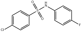 4-chloro-N-(4-fluorophenyl)benzenesulfonamide 结构式