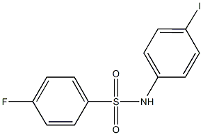 4-fluoro-N-(4-iodophenyl)benzenesulfonamide 结构式