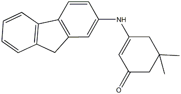 3-(9H-fluoren-2-ylamino)-5,5-dimethyl-2-cyclohexen-1-one 结构式